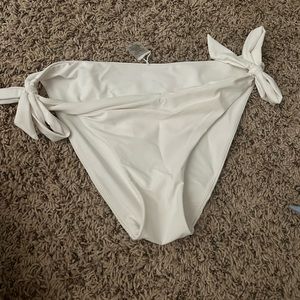 White bikini bottoms